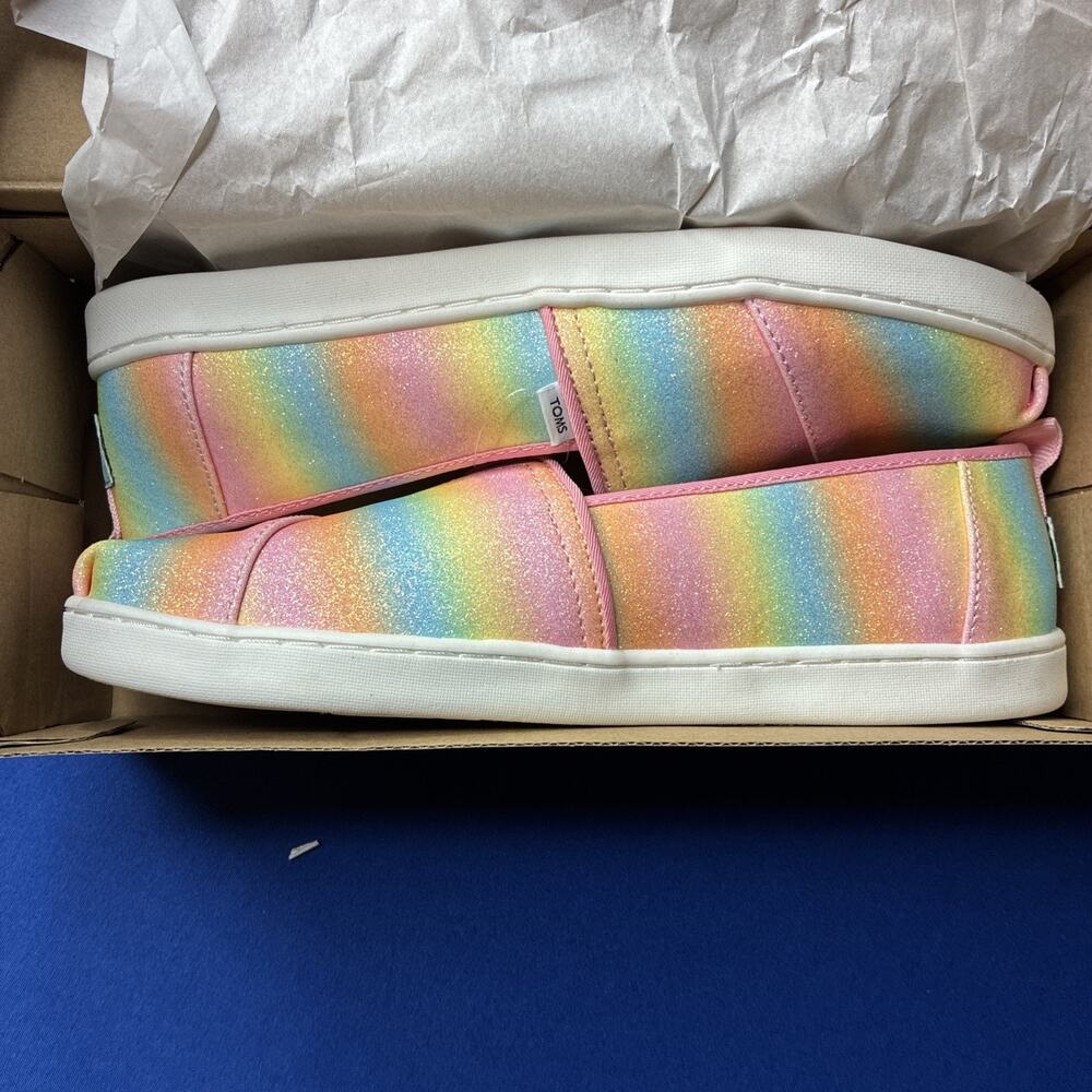 Toms Alpargata 10017778-650 Kids 6 Multi Canvas Slip On Casual Shoes JOBB715